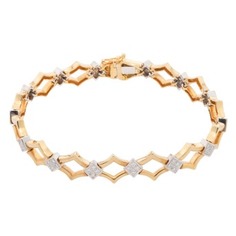 Armband mit 56 Brillanten zus. 0,56 ct,