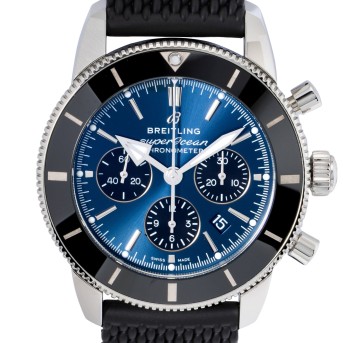 BREITLING Superocean Ref AB0162 Herren Chronograph von 2023. Box und Papiere. 
