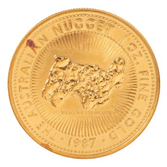 Australien /GOLD - 100 $ Nugget 1 Unze 1987