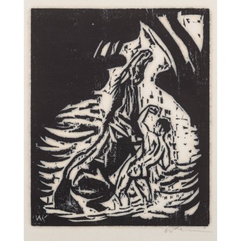 KLEM, WALTHER (1883-1957) 'Steigendes Pferd' 1917