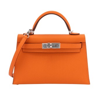 HERMÈS Handtasche 'MINI KELLY SELLIER'. 