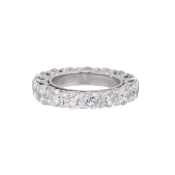 Memoire Ring, bes mit 17 Brillanten zus. 6,91 ct.