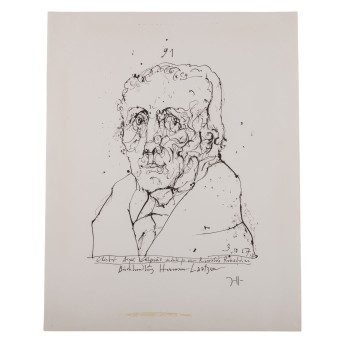 JANSSEN, HORST (1929-1995) 'Portrait Christian August Vulpius'