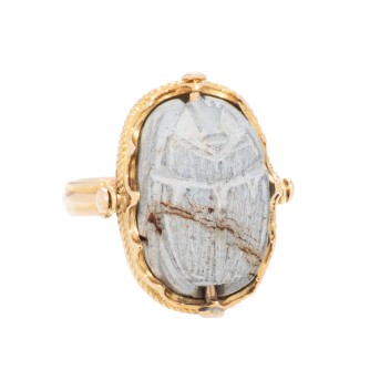 Ring mit Scarabäus,