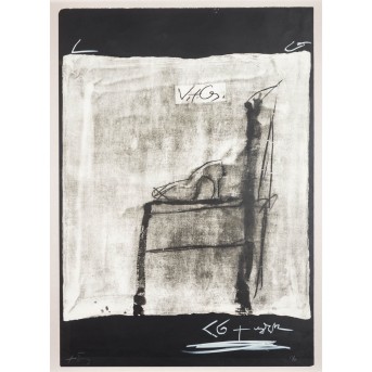 TAPIES, ANTONI (1923-2012), 'Chaise de profil' aus dem Mappenwerk 'Variations', 1984,