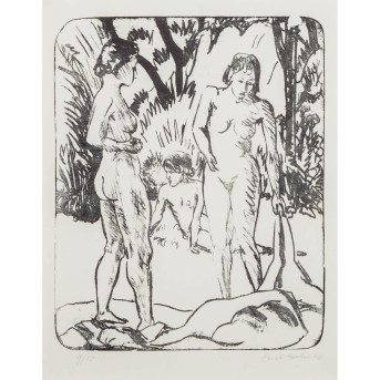 HECKEL, ERICH (1883-1970), 'Nach dem Bad', 1946,
