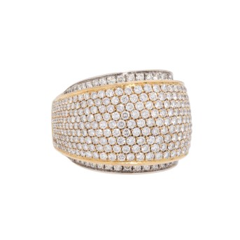 GIORGIO VISCONTI KAMPHUES 'VISCONTI' Ring mit 215 Brillanten Pavé  zus. 4,30 ct.