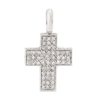 Anhänger 'Kreuz' mit 101 Brillanten