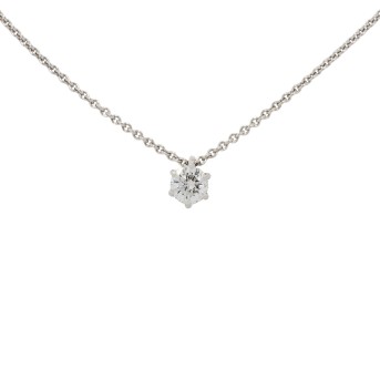 Solitäranhänger mit Brillant 0,50 ct, FW (G)/SI,