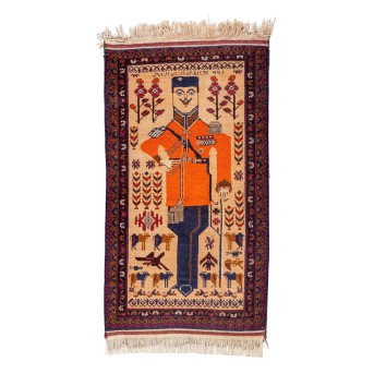 Orientalischer Bildteppich. BELUTSCH, 1945/46., ca. 145x86 cm.