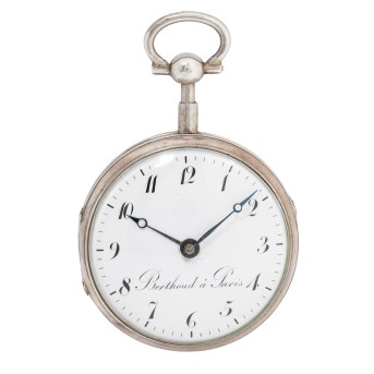 BERTHOUD A PARIS Spindeltaschenuhr mit Viertelstunden-Repetition um 1800.