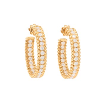 Attraktive Brillantcreolen mit zus. 2,79 ct.