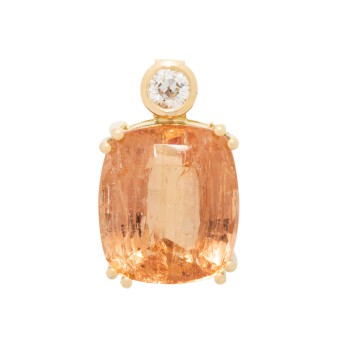 Edler Anhänger mit Imperialtopas 13,8 ct,