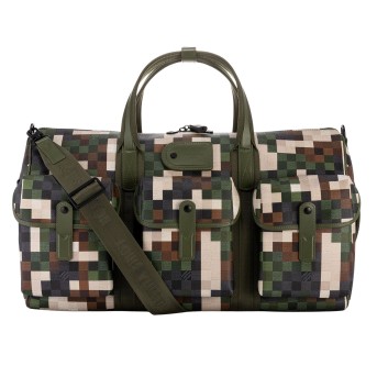 LOUIS VUITTON Weekender 'GREEN DAMOFLAGE TRAIL KEEPALL 55'.