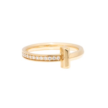 TIFFANY & CO. Ring 'T one' mit 12 Brillanten,