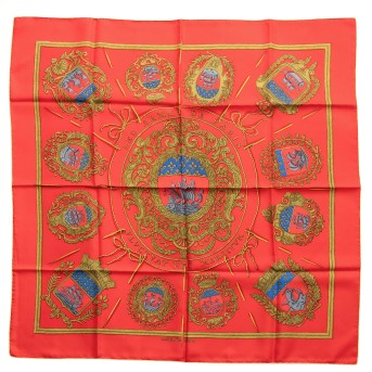 HERMÈS HERMÈS Seidencarré 'LES ARMES DE PARIS'