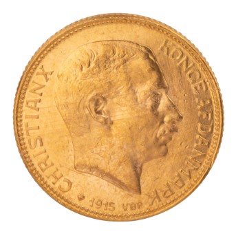 Dänemark /GOLD - Christian X. 20 Kroner 1915