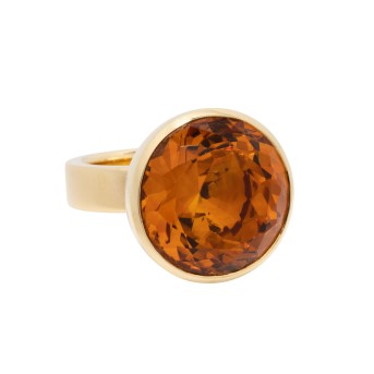 GEORG SPRENG GEORG SPRENG Ring mit  orangefarbenem Madeira Citrin,