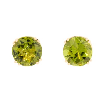 Paar Ohrstecker mit Peridot 