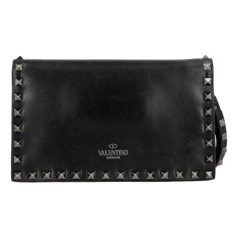 VALENTINO Clutch 'ROCKSTUD NOIR'.