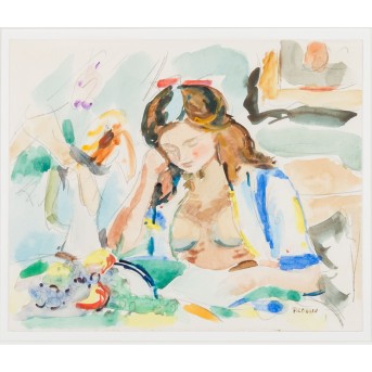 CORNU, PIERRE (1895-1996) 'Jeune femme pensive'