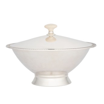 JAKOB GRIMMINGER Schale mit Deckel, 925 Silber,