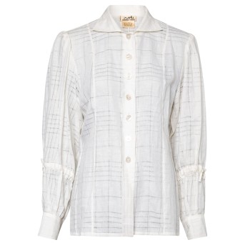 HERMÈS HERMÈS VINTAGE Bluse, Gr. 40 (fr. 42).
