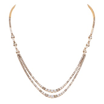 BUCHERER BUCHERER Collier mit 160 Diamanten zus. ca. 7,65 ct,