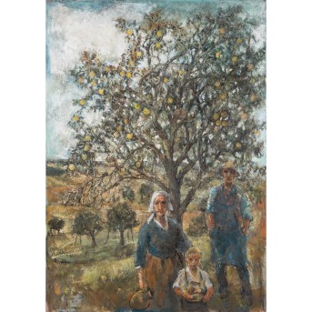 FRANK, EBERHARD (1921-2004) 'Apfelernte'