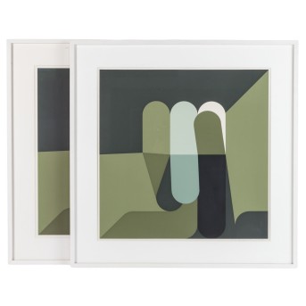 KUHNERT, HORST (1939), Paar Farbkompositionen, 1978,
