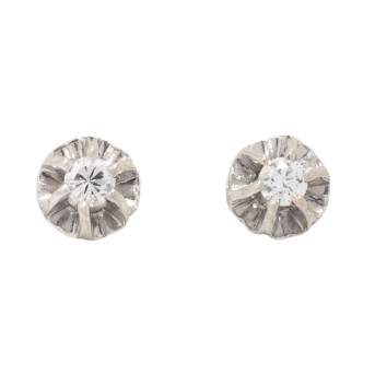 Paar Ohrstecker mit 2 Brillanten,