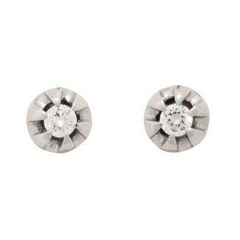 Paar Ohrstecker mit 2 Brillanten,
