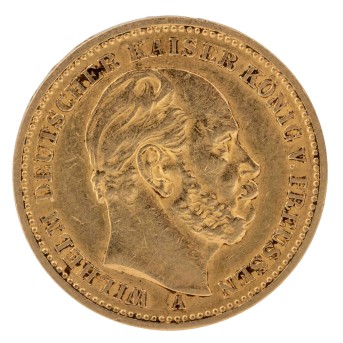 Preußen/GOLD – 20 Mark 1884/A, Wilhelm I.,