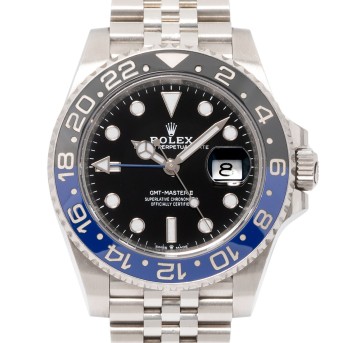 ROLEX GMT Master II 'Batgirl' Ref 126710BLNR Herrenuhr. Ca. 2020er Jahre. 