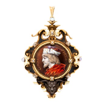 Historismus sammelwürdiger Anhänger/Brosche