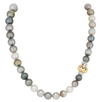 CARL BUCHERER BUCHERER Collier aus Südsee- und Tahitiperlen