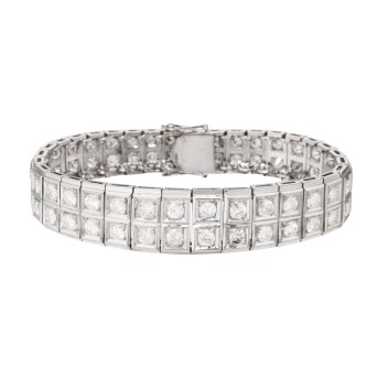 Armband mit Diamanten von zus. ca. 7 ct,