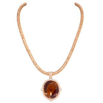 Unikat Collier und Ametrinanhänger mit Brillanten