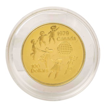 Kanada /GOLD - 100$ 'Jahr des Kindes' 1979 PP