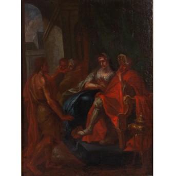 VENEZIANISCHE SCHULE 'Johannes der Täufer vor Herodes Antipas'