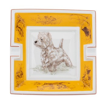 HERMÈS Dekoschale/Aschenbecher "WEST HIGHLAND WHITE".