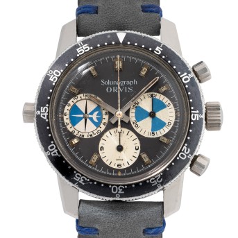 ORVIS by HEUER Solunagraph Ref. 2446SF, seltene Vintage Herrenuhr, 1. Serie. 
