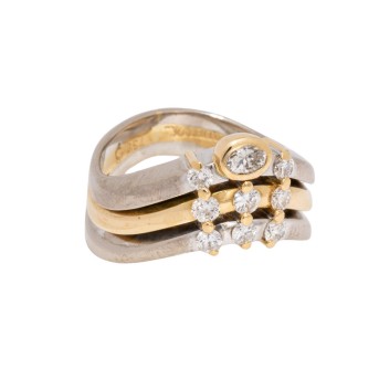 CADEAUX CADEAUX Ring mit ovalem facettierten Diamanten