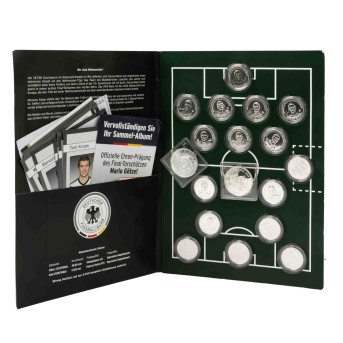 BRD/SILBER - Die offiziellen Gedenkprägungen der deutschen Nationalmannschaft 2014