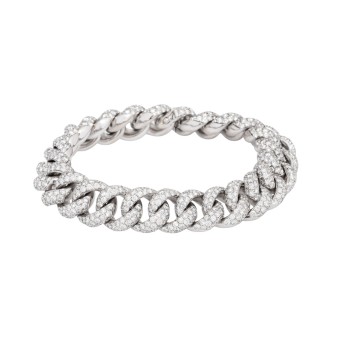 Armband ausgefasst mit Brillanten von zus. ca. 20 ct,