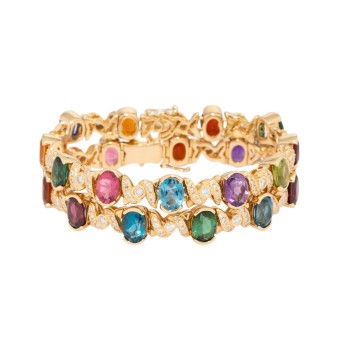 H. STERN H.STERN Armband mit Farbedelsteinen und Brillanten