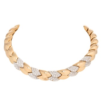 Collier mit Brillanten von zus. ca. 5 ct,