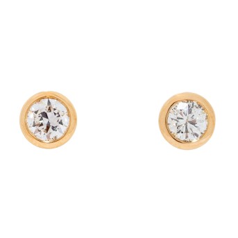 Paar Ohrstecker mit 2 Brillanten 