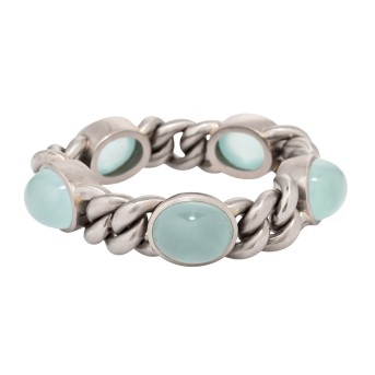 Armband mit Aquamarinen,