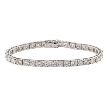 Tennisarmband mit 35 Brillanten zus. 14,74 ct,